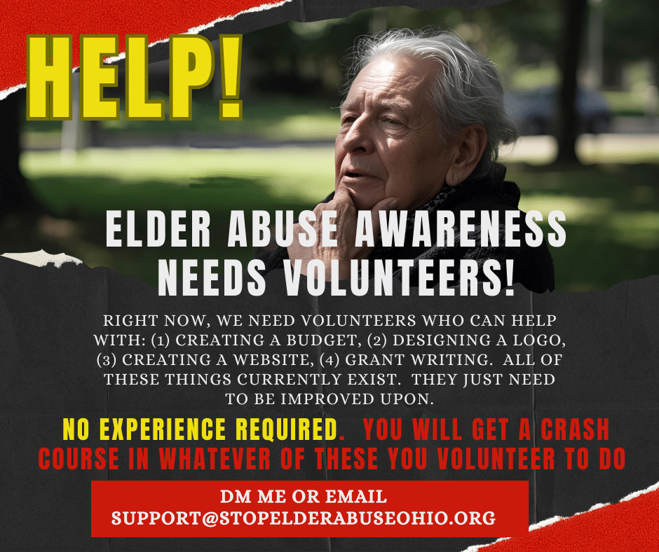elder abuse awareness needs volunteers