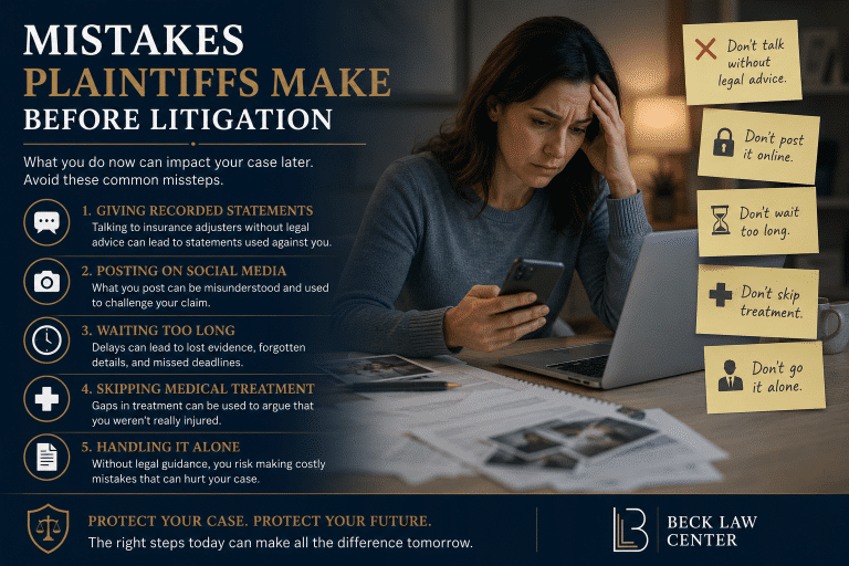 Six Common Mistakes People Make Before They Sue Someone